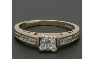 14 kt. Gold - Ring - 0.48 ct Diamond