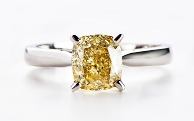 14 kt. White gold - Ring - 2.08 ct Diamond - No Reserve