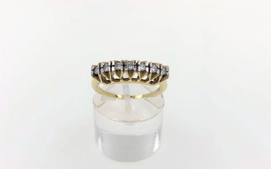 14 kt. Yellow gold - Ring - 0.35 ct Diamond