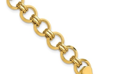 14K Yellow Gold Circle Link Bracelet