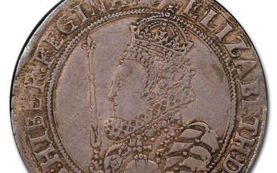 1601-02 Great Britain Silver Half Crown Elizabeth