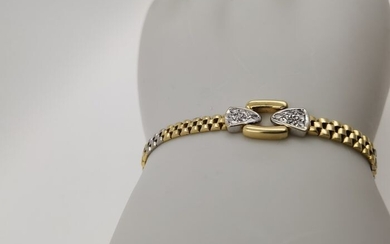 18 kt. Gold - Bracelet Diamond - Diamond