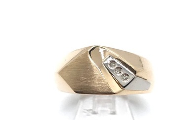 18 kt. Gold - Ring Diamonds