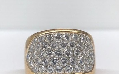 18 kt. Yellow gold - Ring - 3.08 ct Diamond