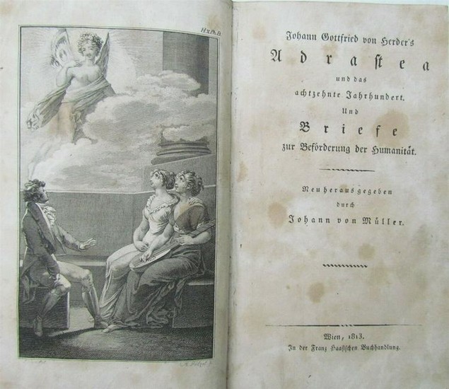 1813 ADRASTEA by PHILOSOPHER JOHANN GOTTFRIED HERDER in