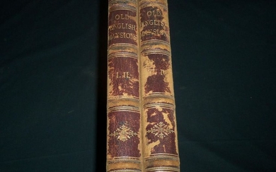 1841-1848 STUDIES FROM OLD ENGLISH MANSIONS FURNITURE