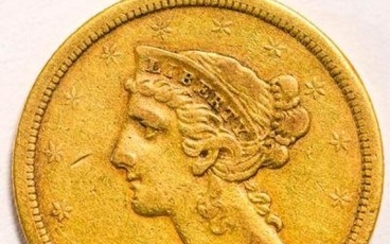1844-O UNITED STATES LIBERTY HEAD GOLD $5 A popular...