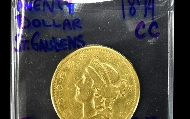 1874-CC Gold Saint-Gaudens Twenty Dollar