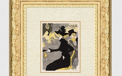 1896 Toulouse Lautrec Divan Japonais Framed