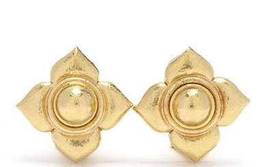 18KT Gold Earrings, Elizabeth Locke