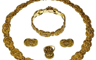 18k Gold Jewelry Suite