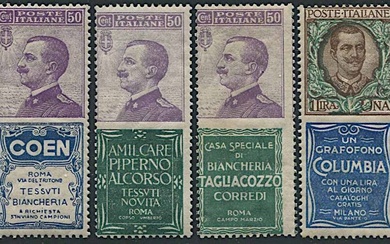 1924/25, Regno d’Italia, pubblicitari