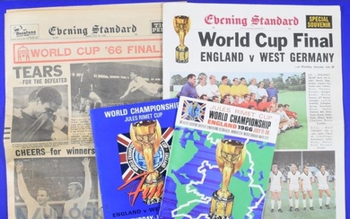 1966 England World Cup Final Programmes: Evening Standard Sp...