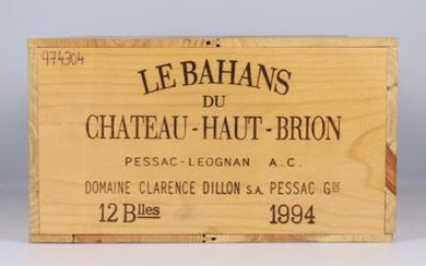 1994 Le Bahans du Château Haut-Brion, Château Haut-Brion, Bordeaux, 91 Cellar Tracker-Punkte, 12 Flaschen