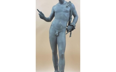 19th C Bronze Antinous Benedetto Boschetti (1820-1879)