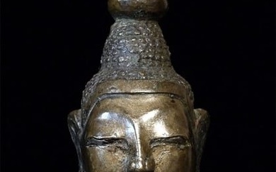19th C Bronze Burmese Shan Buddha-High Quality Example