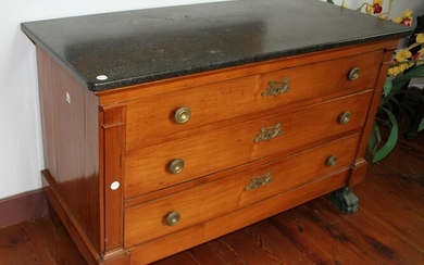 19th Century Continental Marble Top Chest