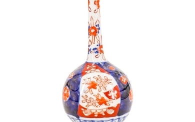 19th Century Japanese Imari Porcelain Bottle Vase