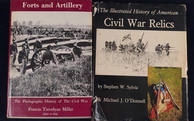 2 Civil War Books Forts And Artillery And Relics