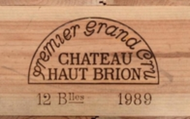 Chateau Haut Brion 1989 Pessac-Leognan 12 bottles owc 100/100 Robert...