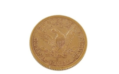 US $5 Liberty Head gold coin