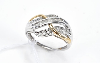 A DIAMOND DRESS RING OF 0.28CTS IN 10CT GOLD