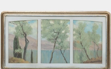 20th Century School: Landscape Triptych