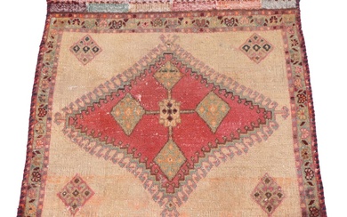 2'2 x 1'11 Hand-Knotted Persian Qashqai Floor Mat