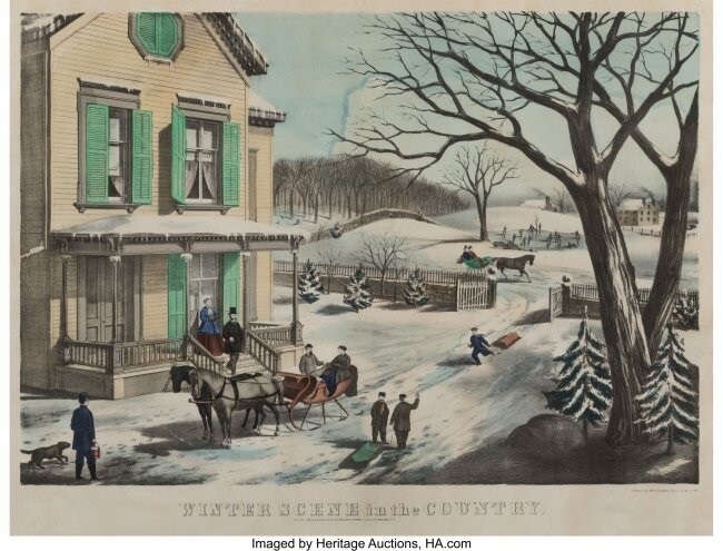 27200: J. Kelly & Sons (American, 19th Century) Winter