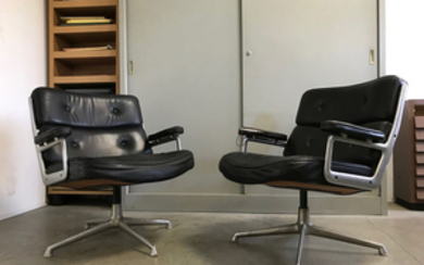 Charles and Ray Eames - Herman Miller - armchairs (2) - TIME LIFE Lobby chair, mod. 675