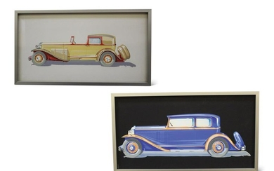 Pair of Fleetwood Styling Illustrations by H.J.