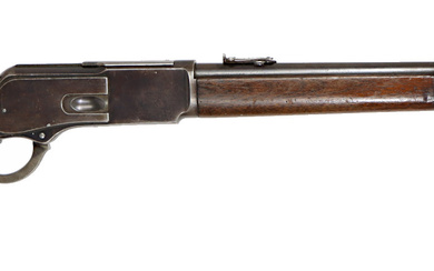A WINCHESTER SHOTGUN, model 1876 Carbine, caliber .45-75 W.C.F., no. 56374, serial no. SE0521176.