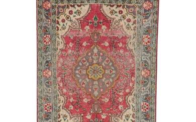3'5 x 5' Hand-Knotted Persian Hamadan Accent Rug