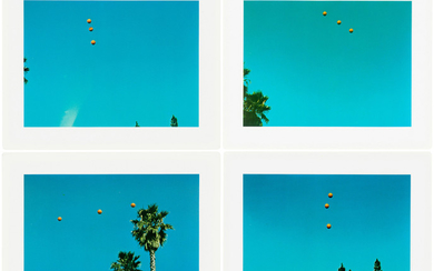 JOHN BALDESSARI (B. 1931), Throwing Three Balls in the Air to Get a Straight Line (Best of Thirty-Six Attempts)