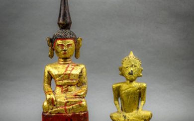 Southeast Asian Gilt Wood Buddhas