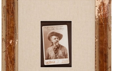 47009: William F. "Buffalo Bill" Cody Cabinet Card Insc