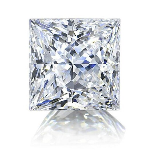 4ct Princess Cut Russian Cubic Zirconia Diamond