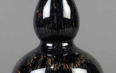 Chinese Oil Spot Glazed Double Gourd Vase