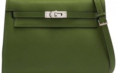 58009: Hermès Vert Pelouse Swift Leather Kelly D