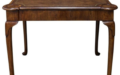 A George II style walnut games table
