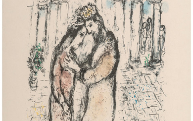 Marc Chagall (1887-1985), David et Bethsabee (1979)