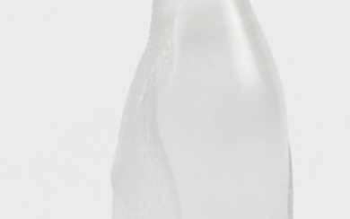 Lalique France frosted glass model of penquin