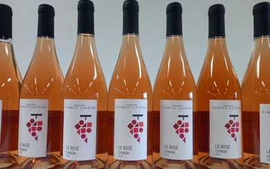 8 bouteilles de Chinon rosé. 2014. Domaine... - Lot 9 - Enchères Maisons-Laffitte