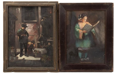 1900s Chinatown-theme art, original painting and Helen