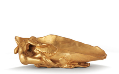 AUGUSTE LEDRU (1860-1902) Sculpture en bronze doré, représentant...