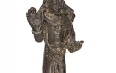 A bronze figure of Buddha Avalokitesvara crowned...