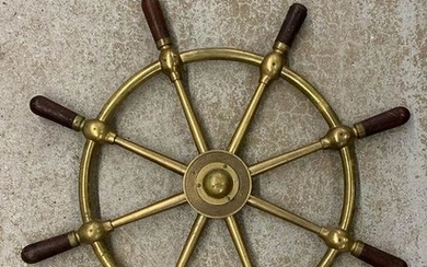 Brown Bros. Brass Ship's Wheel