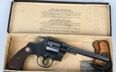 COLT OFFICIAL POLICE .38 PISTOL IN BOX MADE 1937