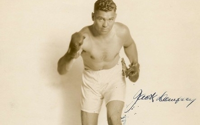 DEMPSEY JACK: (1895-1983) American Boxer, World Heavyweight Champion 1919-26. Vintage signed 8 x 10 ...