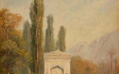 E. HUBER (XXe siècle) Une Fontaine à Constantinopl…